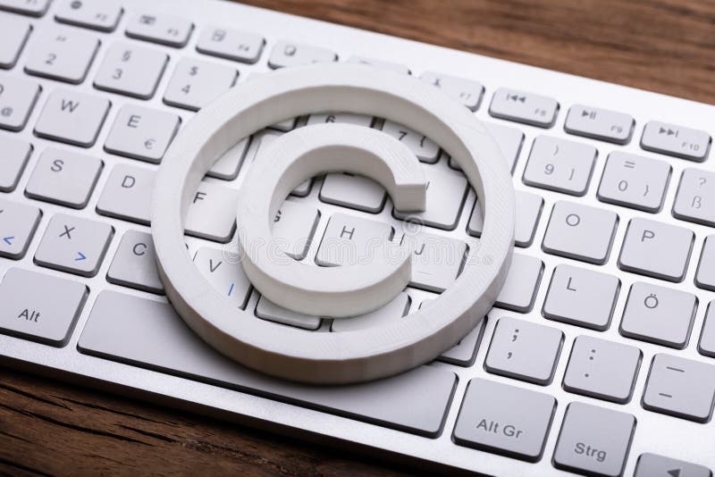 Copyright simbolo teclado