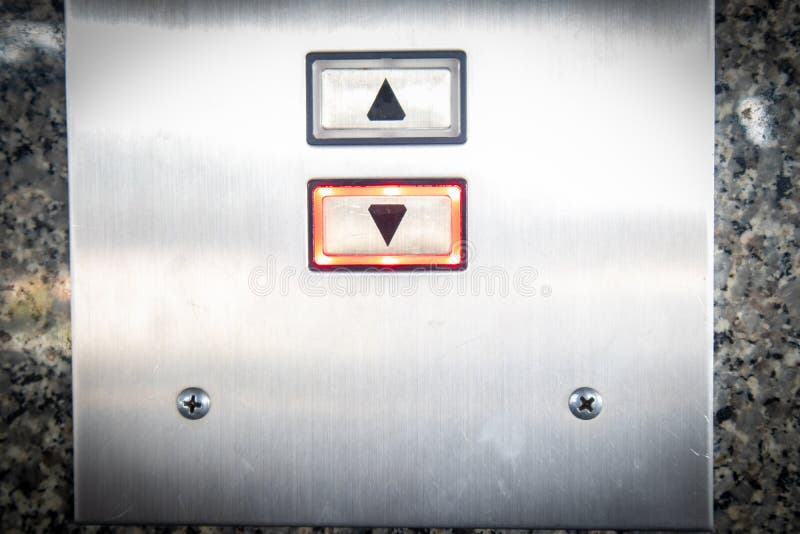 Elevator buttons panel Up and down