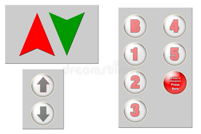 Elevator Clip Art stock illustration. Illustration of arrows - 332457