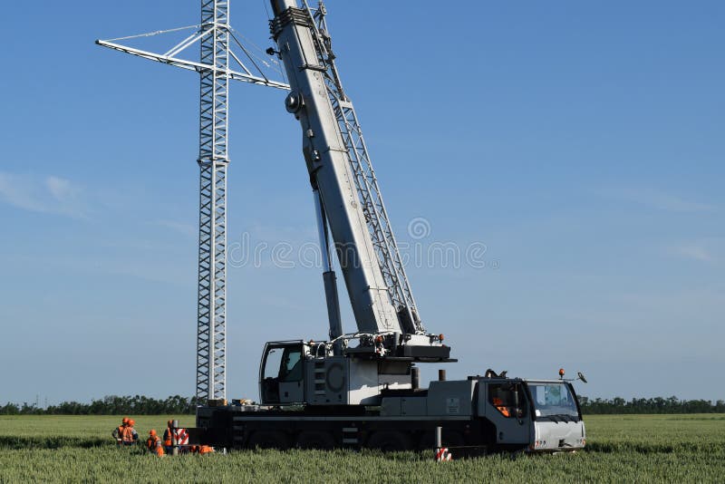The elevator crane stock image. Image of electric, constructor 57201867