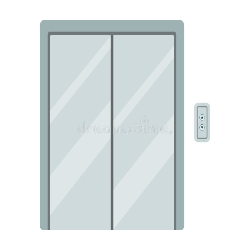 Elevator Door Vector  Vector Icon Isolated on White Background  Elevator Door . Stock Vector - Illustration of building, hotel: 175739294