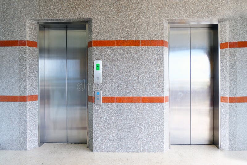 Elevator hall in the building royalty free stock image Elevator hall in the building royalty free stock image