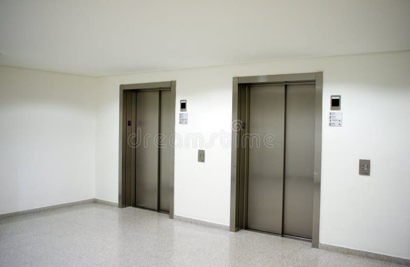 Elevator hall lobby royalty free stock images