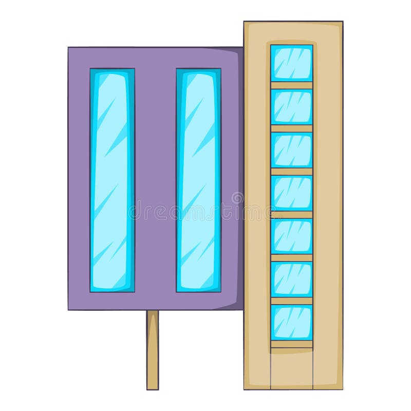 Elevator Icon, Cartoon Style Stock Vector - Illustration of condominium