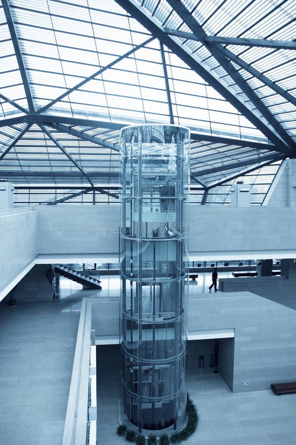 Elevator in the lobby stock photography