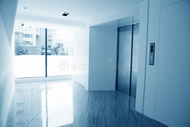 Elevator lobby royalty free stock photo