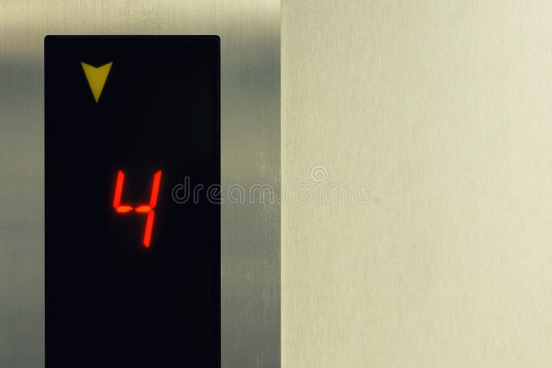 Elevator Panel Show Floor Number Stock Photo Image of lift, equipment 190089470