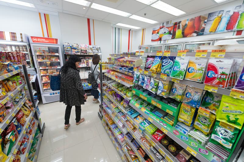 7-Eleven магазин городской Гонконг стоковое изображение rf 7-Eleven магазин городской Гонконг стоковое изображение rf