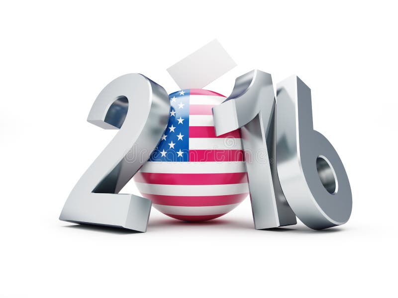 Elezioni presidenziali U.S.A. nel 2016 illustrazione di stock Elezioni presidenziali U.S.A. nel 2016 illustrazione di stock