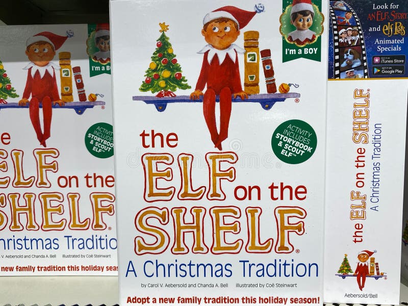 Elf on the Shelf stock photo. Image of tree, ornaments - 105223592