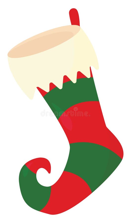 Christmas Stocking, Illustration Stock Vector - Illustration of ...