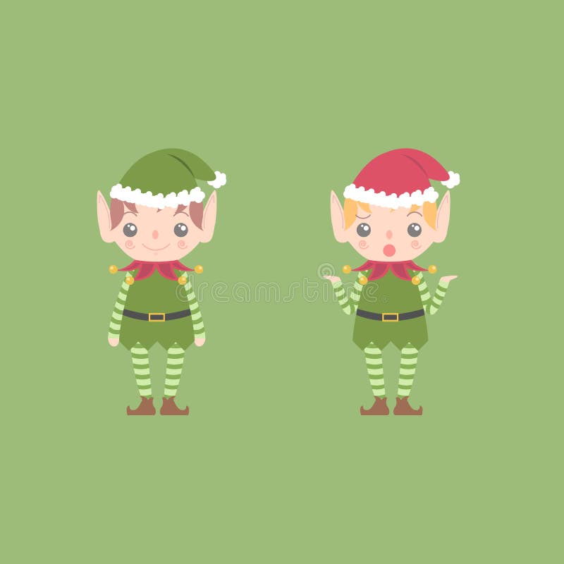 Elfo di Natale illustrazione vettoriale Elfo di Natale illustrazione vettoriale