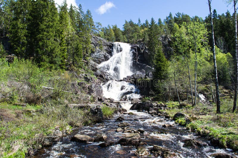 Elgafossen (Elga Watefall) lizenzfreie stockfotos Elgafossen (Elga Watefall) lizenzfreie stockfotos