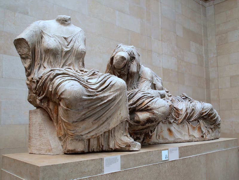 Elgin marmury, British Museum, Londyn, UK zdjęcie stock