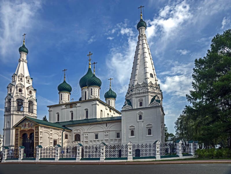 Eliah the Prophet church. City of Yaroslavl, Russia. Years of construction 1647 - 1650. Eliah the Prophet church. City of Yaroslavl, Russia. Years of construction 1647 - 1650