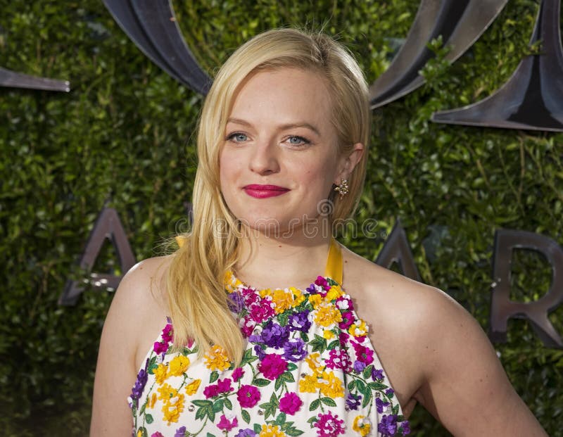 Elisabeth Moss bij 2015 Tony Awards stock fotografie Elisabeth Moss bij 2015 Tony Awards stock fotografie