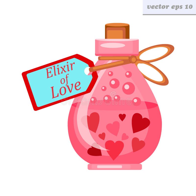 Elixir do amor ilustração do vetor Elixir do amor ilustração do vetor
