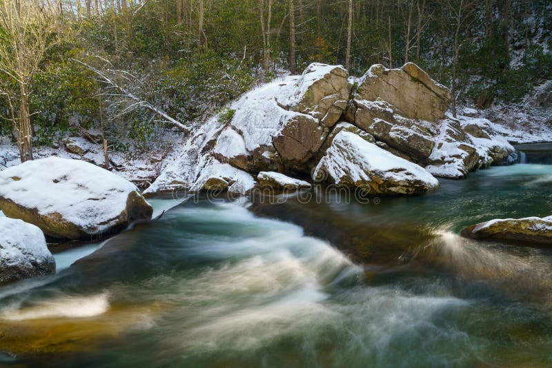 Elk River Falls stock image. Image of trees, exposure 85660147