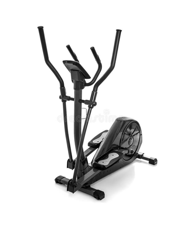 Elliptical Trainer or Orbitrack Isolated on a White Background. Stock Image Image of background cardio 124259749
