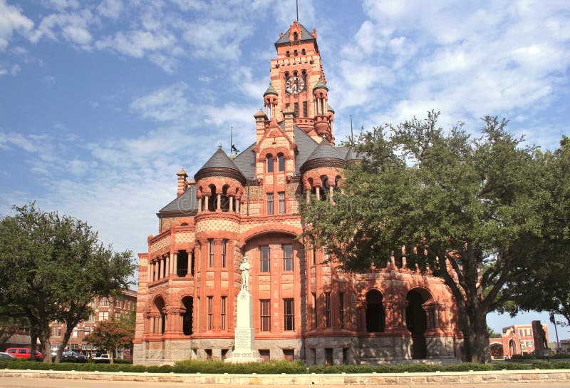 Ellis County Courthouse Located in Waxahachie, TX Stock Image Image