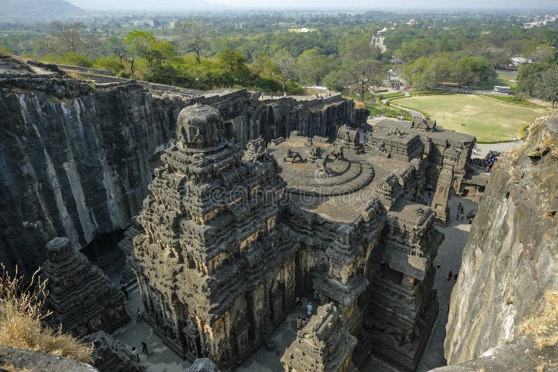 Kailasa Temple in the Ellora Caves in Maharashtra, India