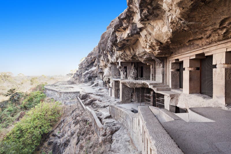 Ellora zawala się, Aurangabad obrazy royalty free Ellora zawala się, Aurangabad obrazy royalty free