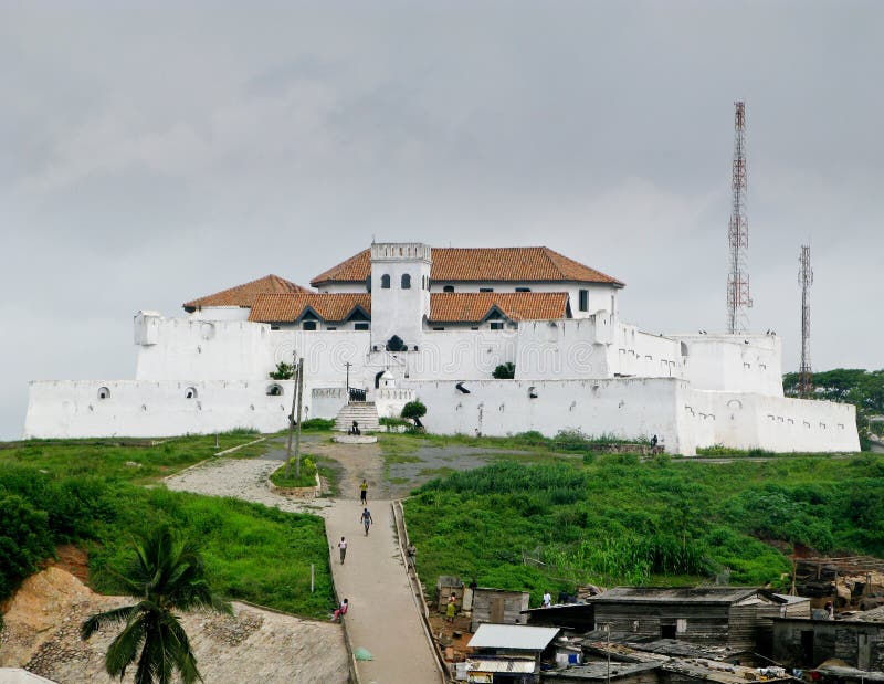 Elmina Castle in Ghana near Accra royalty free stock photo Elmina Castle in Ghana near Accra royalty free stock photo