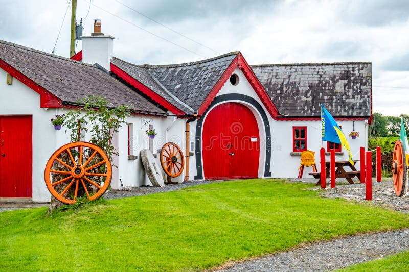 The Elphin Windmill, an 18th century tower mill, restored in 1996 , County Roscommon, Ireland stock photography