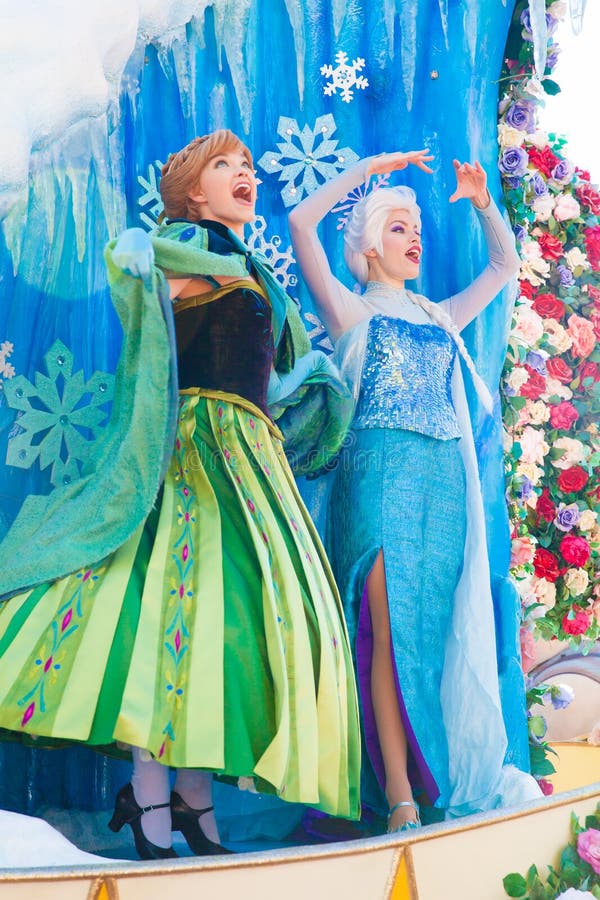 Elsa and Ana from the animated movie Frozen of Walt Disney Pictures. Elsa and Ana from the animated movie Frozen of Walt Disney Pictures