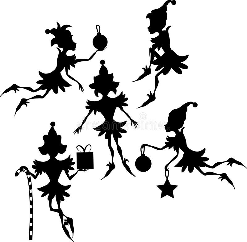 Download Elves Silhouettes Stock Photography - Image: 20419102