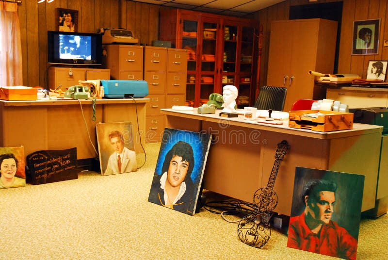 Elvis Presley S Office Graceland Memphis Editorial Stock Image