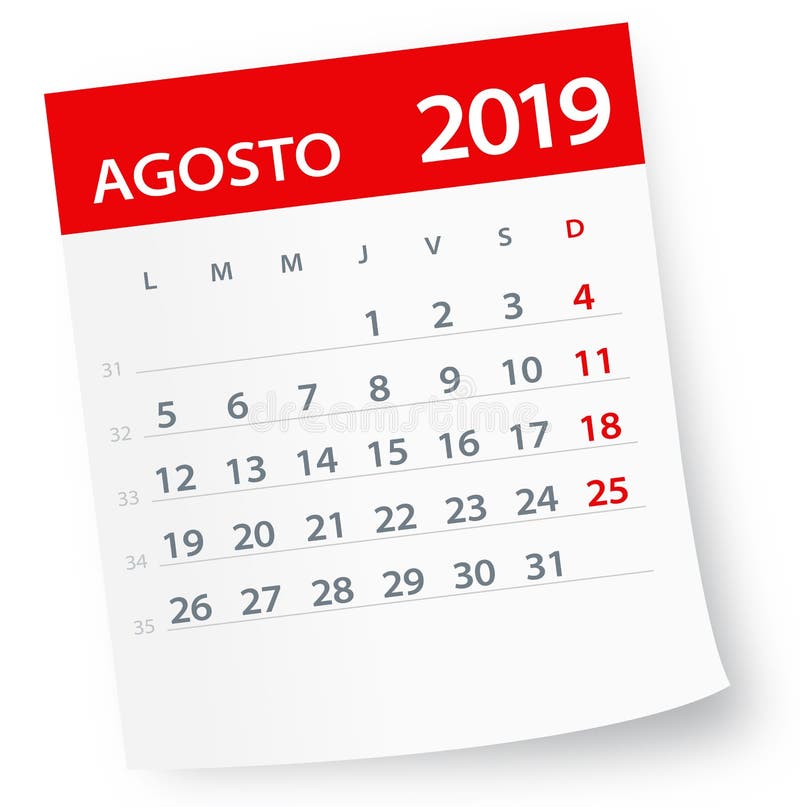 1º De Agosto ícone Do Calendário Ilustração do Vetor - Ilustração de liso,  mês: 84281861