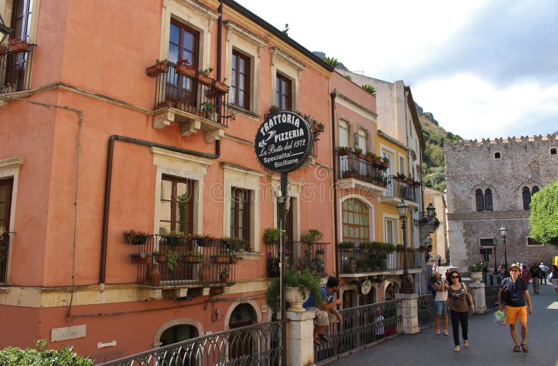 Em Taormina foto de stock royalty free Em Taormina foto de stock royalty free