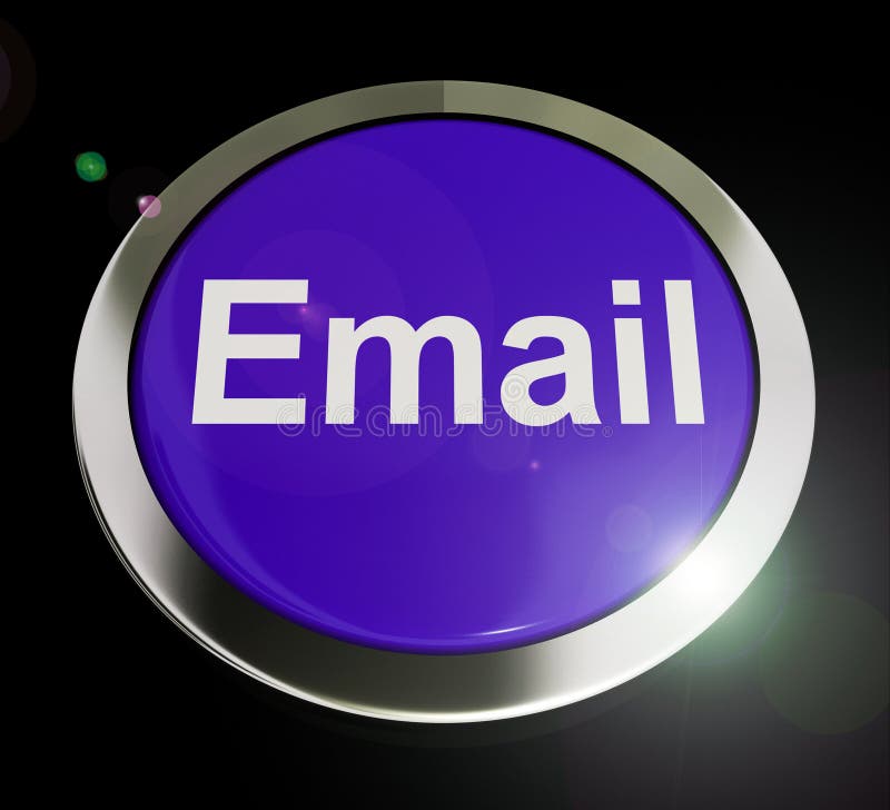 Email Concept Icons Means Electronic Mail Correspondence Using