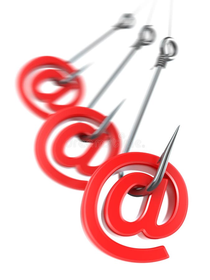Email de Phishing. 3d illustration de vecteur Email de Phishing. 3d illustration de vecteur