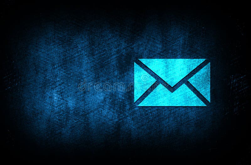 Email Icon Abstract Blue Background Illustration Digital Texture ...