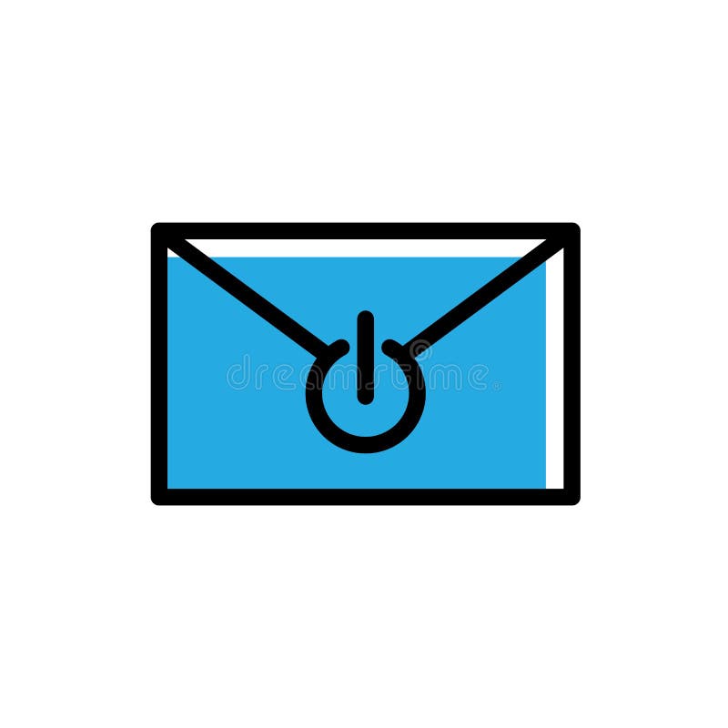 Email Logo Vector de bouton de puissance illustration de vecteur Email Logo Vector de bouton de puissance illustration de vecteur