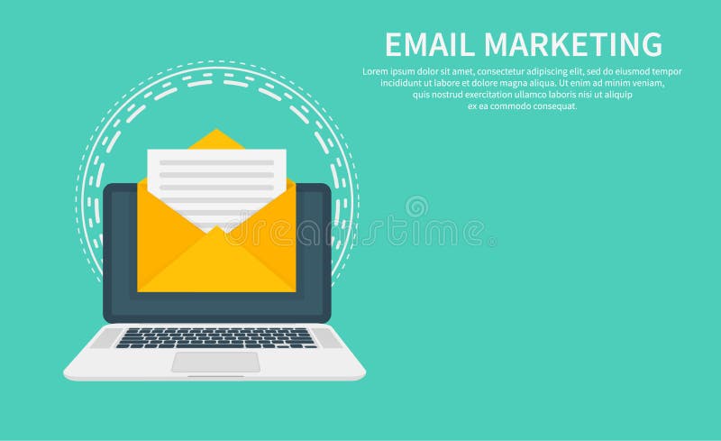 Email marketing, newsletter marketing, email subscription and drip campaign with icon. Flat design, vector illustration vector illustration Email marketing, newsletter marketing, email subscription and drip campaign with icon. Flat design, vector illustration vector illustration