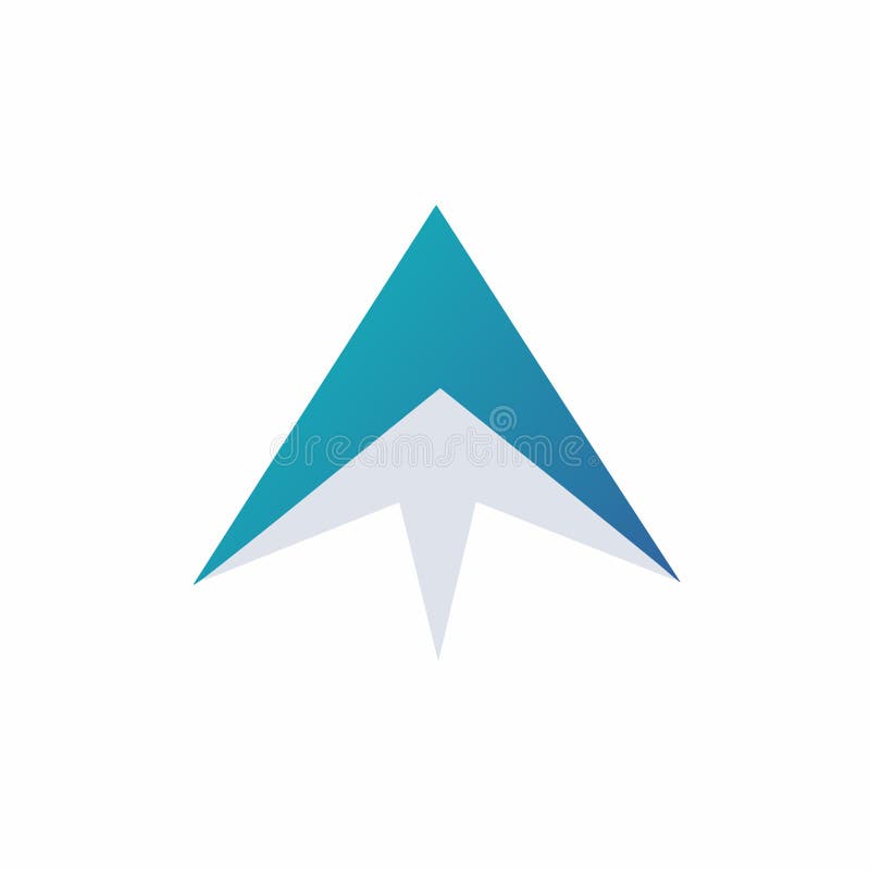 Email marketing software development gradient glyph logo royalty free illustration