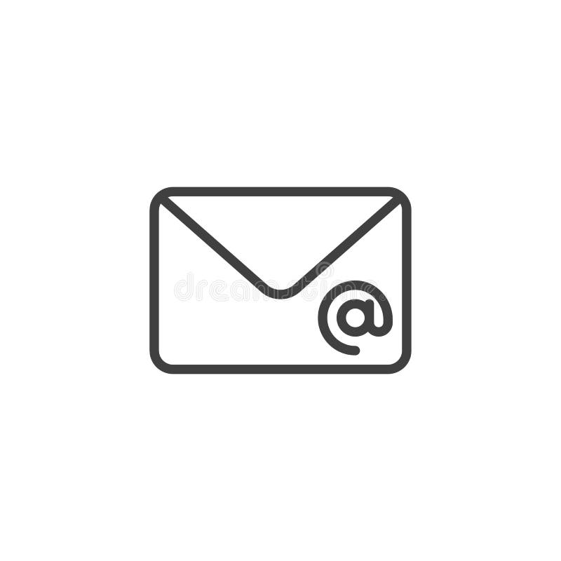 Email message line icon stock vector. Illustration of send 248025444
