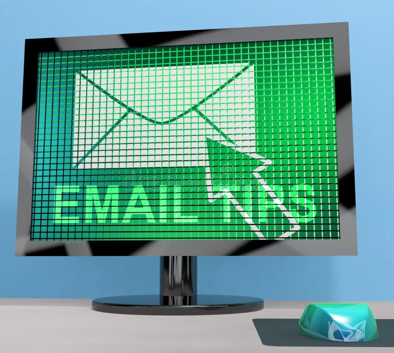 Email Tips Online Postal Solution 3d Rendering Stock Illustration