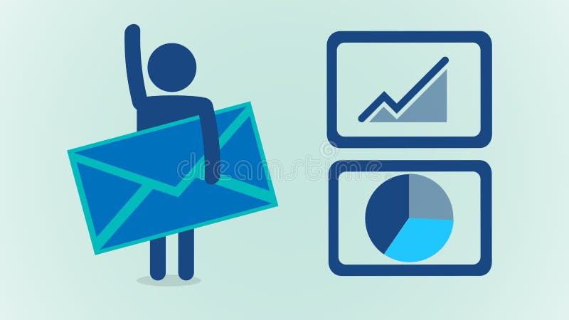 Email visados ilustração royalty free Email visados ilustração royalty free