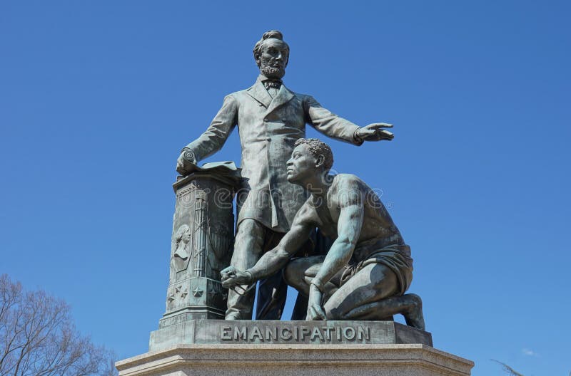 Emanzipations-Denkmal - Lincoln Park stockfotos Emanzipations-Denkmal - Lincoln Park stockfotos