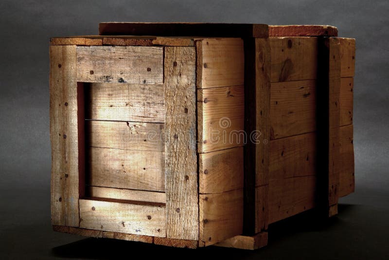 Embalaje de madera viejo del envío fotos de archivo libres de regalías Embalaje de madera viejo del envío fotos de archivo libres de regalías