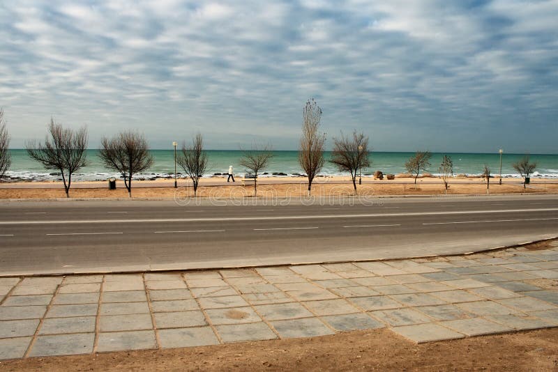 Embankment of Aktau.