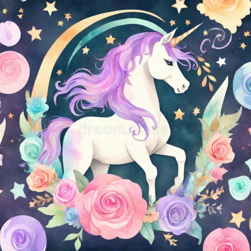 Dezvăluirea originilor încântătoare ale unicornilor : o scufundare colorată în trecutul lor mitic royalty free illustration