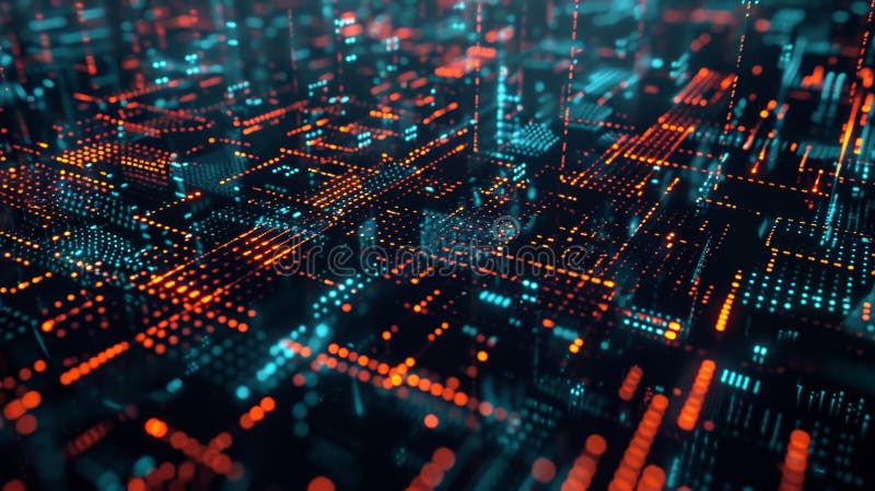 Embedded within the matrix of network connections carefully crafted data algorithms work tirelessly to monitor and safeguard against any potential security breaches. AI generated