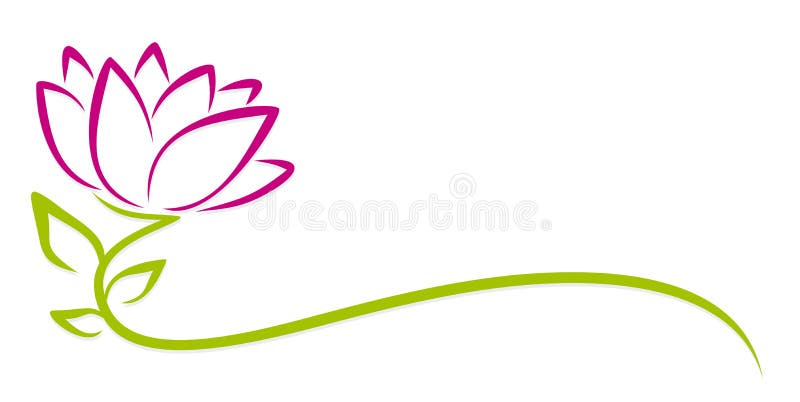 Embleem purpere bloem royalty-vrije illustratie Embleem purpere bloem royalty-vrije illustratie
