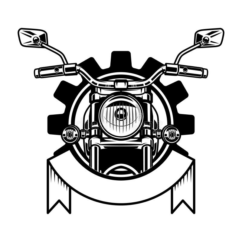 Embleem Template With Motorcycle Motorcycle Biker Monogram Big Bike