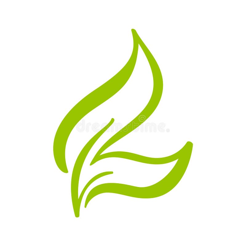 Embleem van groen blad van thee Het elementen vectorpictogram van de ecologieaard Bio de kalligrafiehand getrokken illustratie va vector illustratie Embleem van groen blad van thee Het elementen vectorpictogram van de ecologieaard Bio de kalligrafiehand getrokken illustratie va vector illustratie